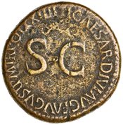 reverse of Tiberius RIC I² 49