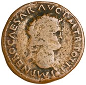 obverse of Nero RIC I² 526