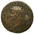obverse of Nero RIC I² 505