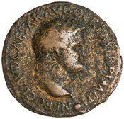 obverse of Nero RIC I² 460