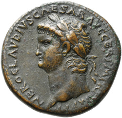 obverse of Nero RIC I² 267