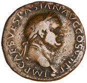 obverse of Vespasian RIC II 1241