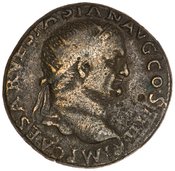 obverse of Vespasian RIC II 1191