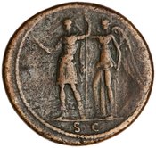 reverse of Domitian RIC II 474