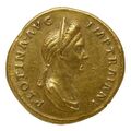 obverse of Trajan RIC II 733_AUREUS