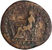 reverse of Trajan RIC II 653