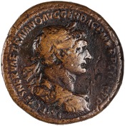 obverse of Trajan RIC II 536_SESTERTIUS