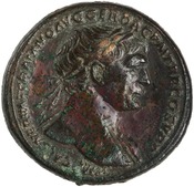 obverse of Trajan RIC II 515_SESTERTIUS