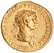 obverse of Trajan RIC II 326_AUREUS