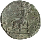 reverse of Hadrian RIC II 2263