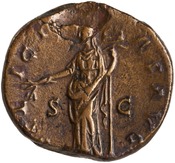 reverse of Hadrian RIC II 2258-2261