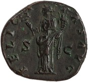 reverse of Hadrian RIC II 2112-2115