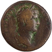 obverse of Hadrian RIC II 1784