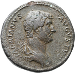 obverse of Hadrian RIC II 1205