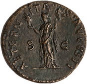 reverse of Hadrian RIC II 403-406