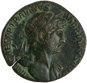 obverse of Hadrian RIC II 244