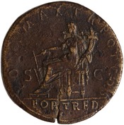 reverse of Hadrian RIC II 74-75