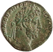 obverse of Commodus RIC III 585