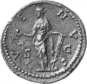 reverse of Antoninus Pius RIC III 1409B_DUPONDIUS