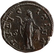 reverse of Antoninus Pius RIC III 1403B_DUPONDIUS