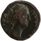 obverse of Antoninus Pius RIC III 1196_DUPONDIUS