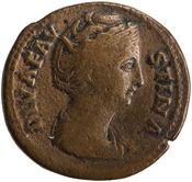 obverse of Antoninus Pius RIC III 1169A_DUPONDIUS