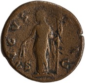 reverse of Antoninus Pius RIC III 1169A_DUPONDIUS