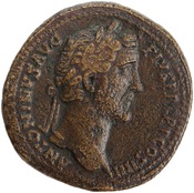 obverse of Antoninus Pius RIC III 756