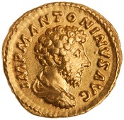 obverse of Marcus Aurelius RIC III 77