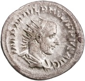 obverse of Philip I RIC IV 49