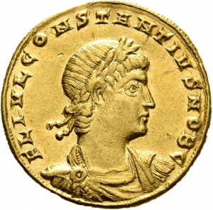 obverse of Constantine I RIC VII 182