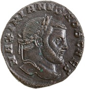 obverse of Maximian RIC VI 112B