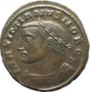 obverse of Maximian RIC VI 166B