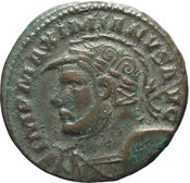 obverse of Maximian RIC VI 587B