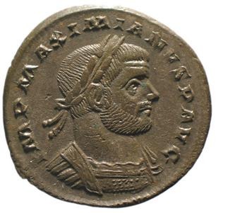 obverse of Maximian RIC VI 183B