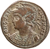 obverse of Constantine I RIC VII 64