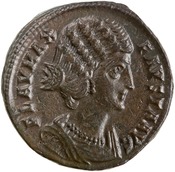 obverse of Constantine I RIC VII 77