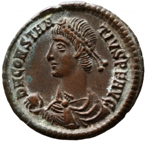obverse of Constans RIC VIII 221