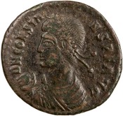 obverse of Constans RIC VIII 218