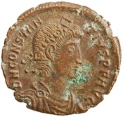 obverse of Constantius II RIC VIII 105