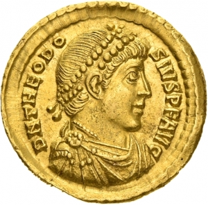 obverse of Theodosius I RIC IX 43B