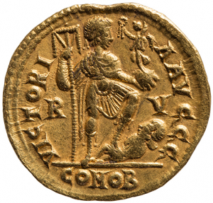 reverse of Honorius RIC X 1329