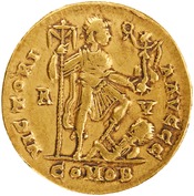 reverse of Honorius RIC X 1287
