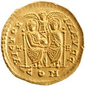 reverse of Valentinian II RIC IX 90A