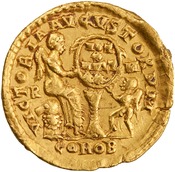reverse of Valentinian III RIC X 2048