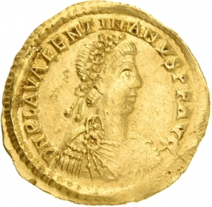 obverse of Valentinian III RIC X 2047