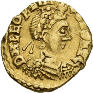 obverse of Leo I RIC X 2524