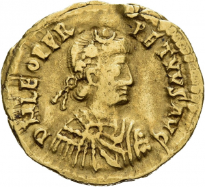 obverse of Leo I RIC X 2506
