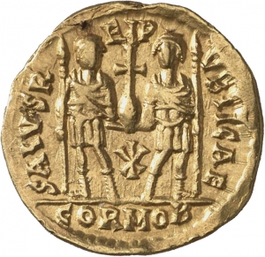 reverse of Anthemius RIC X 2823