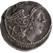 obverse of Roman Republic RRC 107/1b